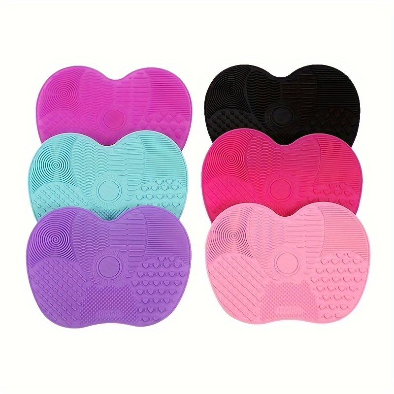 Beauty Makeup Products - Silicone Apple-Shaped Makeup Brush Cleaning Mat