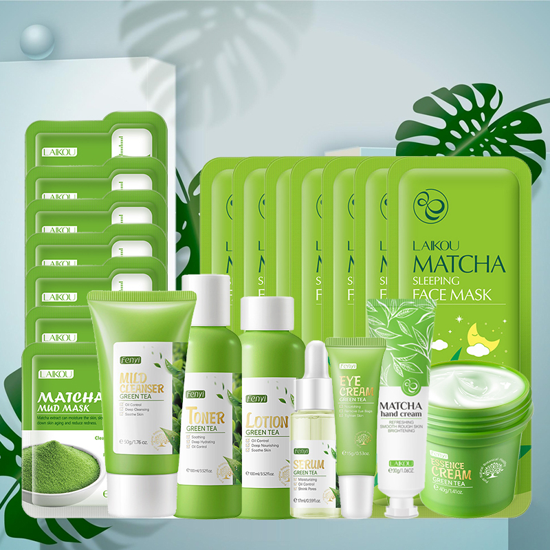 Beauty Makeup Cream - Green Tea Skin Care Kit Korean