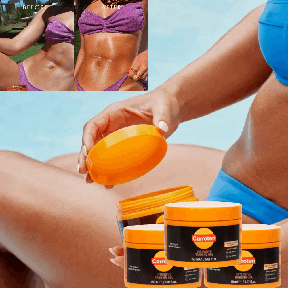 Body Shimmer Lotion - Carrot Shimmer Tanning Gel - Sunless
