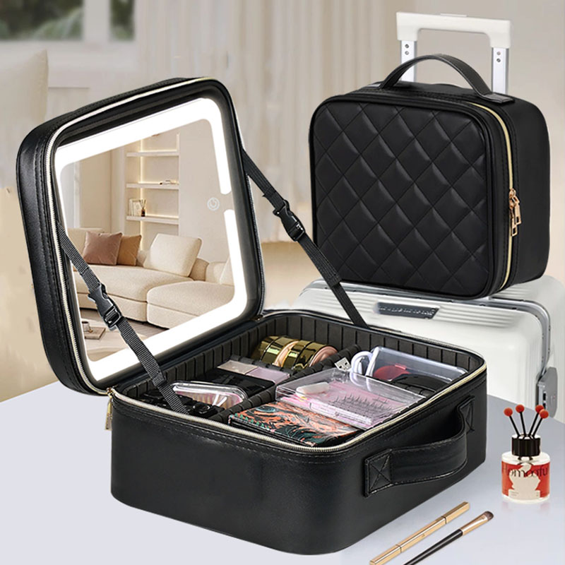 Beauty Zone Makeup - Large Size LED-Lit Makeup Mirror Travel