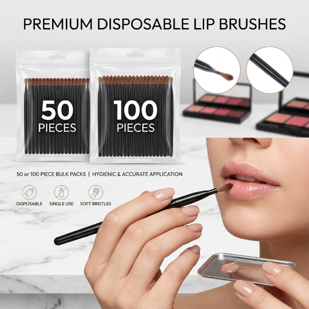 Beauty Makeup Products - 50/100pcs Disposable Lip Brush Set Lipstick