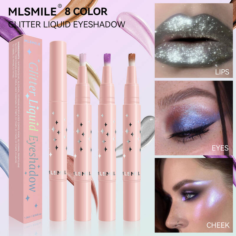 Body Shimmer Lotion - MLSMILE Bristles Glitter Liquid Eye Shadow