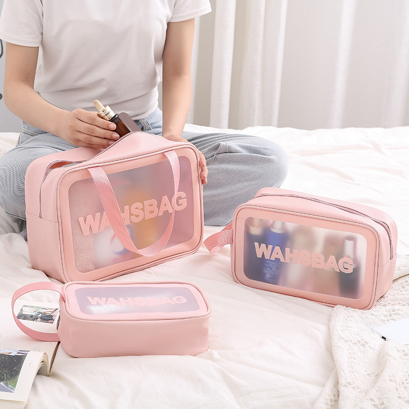 Beauty Makeup Organizer - Portable Travel Wash Bag Female Transparent