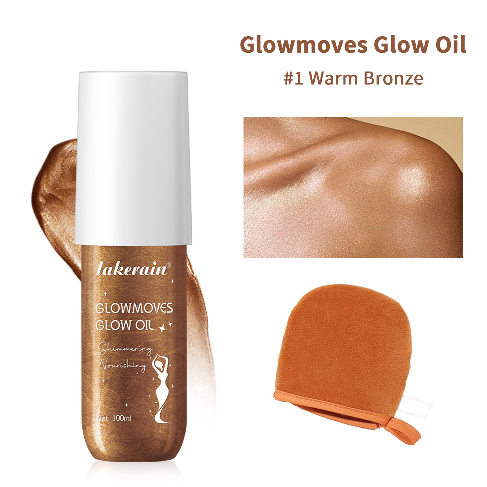 Body Shimmer Lotion - 100ml Glow Shimmer Body Lotion &Free