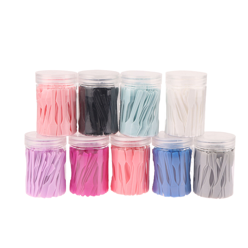Beauty Makeup Cream - 100 Pcs/Jar Mini Cosmetic Spatula Scoop
