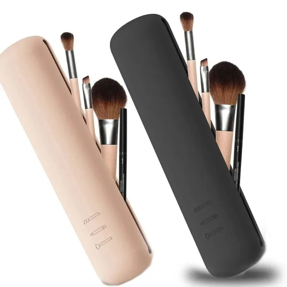 Beauty Makeup Women - Travel Makeup Brush Holder Silicone Cosmetic