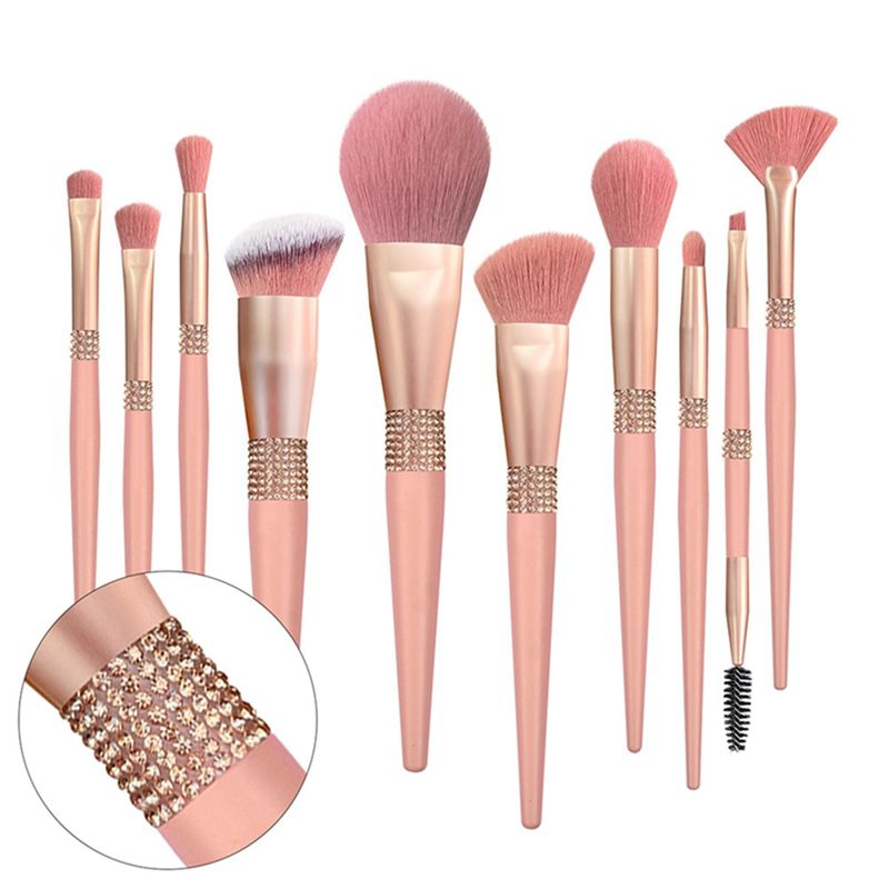 Beauty Makeup Filter - A38F 10Pcs Coral Red Brilliant Makeup