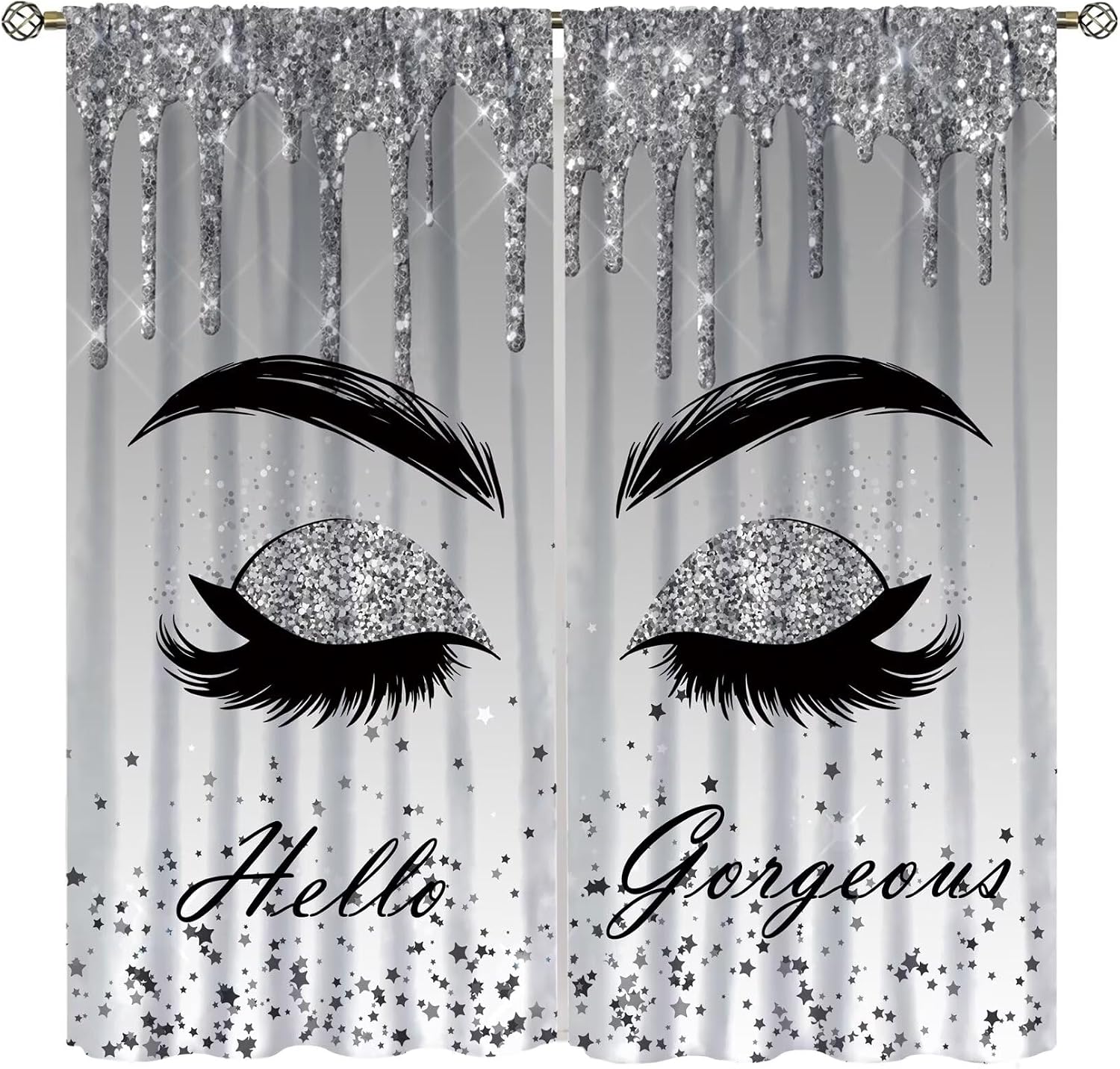 Silver Glitter Drip Eyelash Cu - đánh giá và giá Beauty Makeup Filter