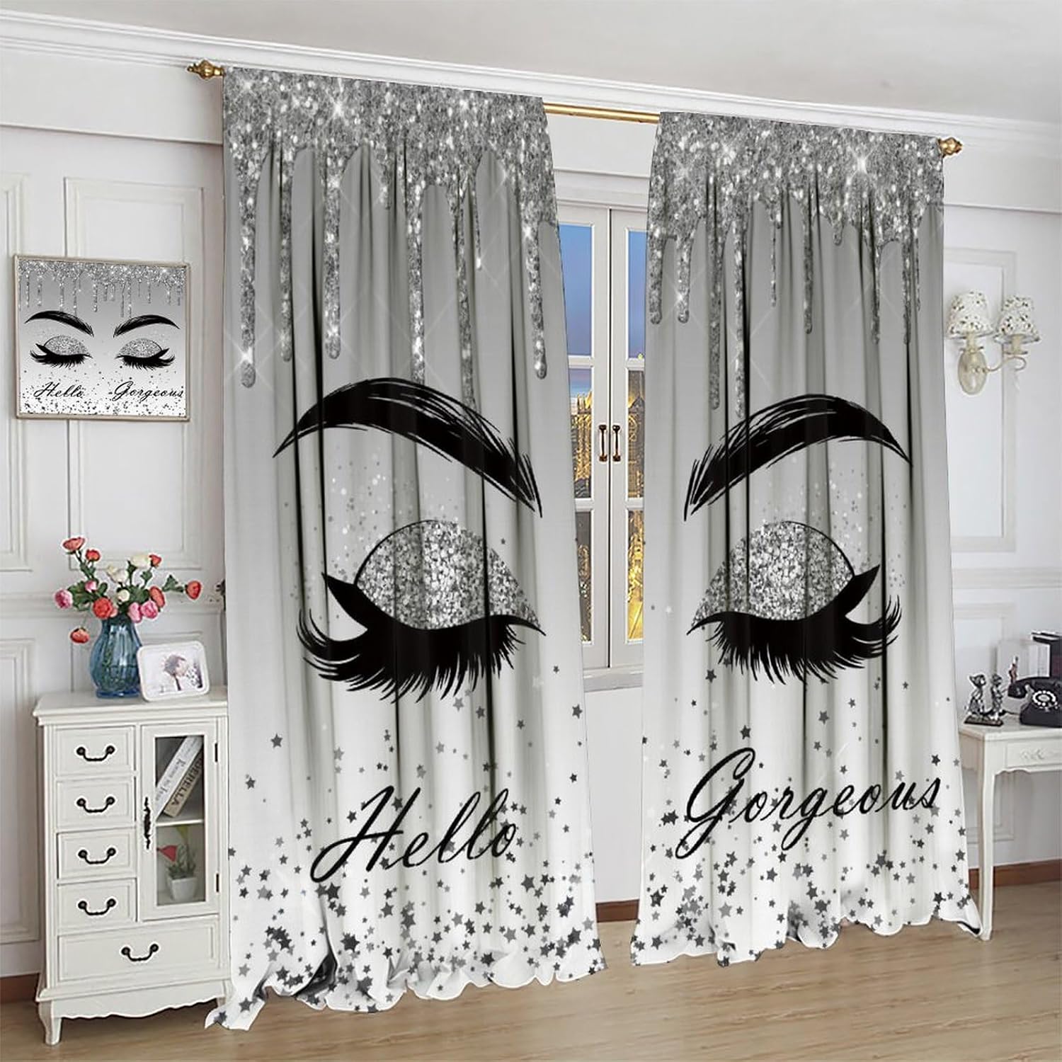 Silver Glitter Drip Eyelash Cu - đánh giá và giá Beauty Makeup Filter
