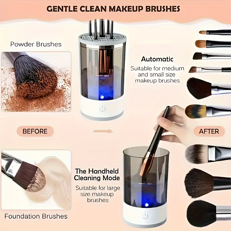 Automatic Electric Makeup Brus - đánh giá và giá Beauty Makeup Products