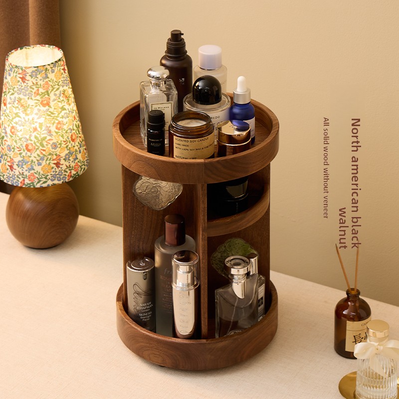 Solid Wood Rotating Makeup Org - đánh giá và giá Beauty Makeup Table