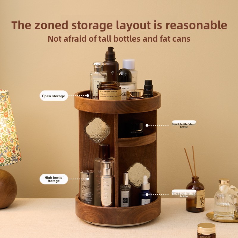 Solid Wood Rotating Makeup Org - đánh giá và giá Beauty Makeup Table