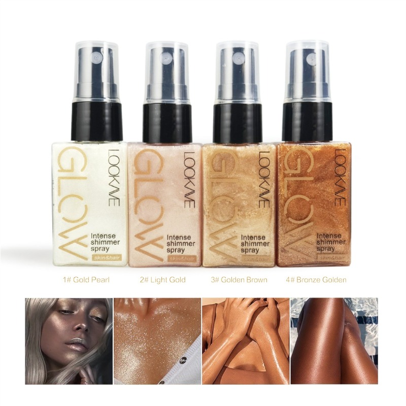 Shimmer Oil Spray Waterproof L - đánh giá và giá Body Shimmer Lotion