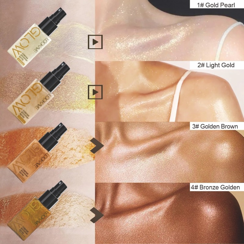 Shimmer Oil Spray Waterproof L - đánh giá và giá Body Shimmer Lotion