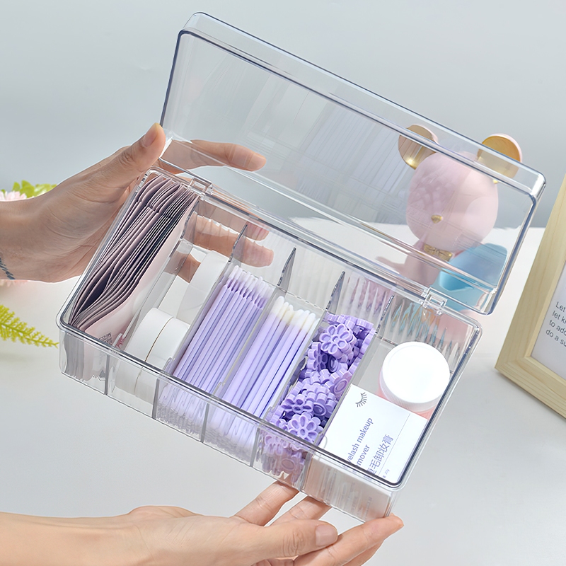 Transparent Eyelash Beauty Org - đánh giá và giá Beauty Makeup Organizer