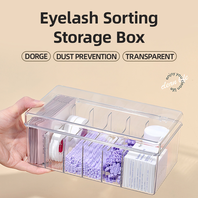 Transparent Eyelash Beauty Org - đánh giá và giá Beauty Makeup Organizer