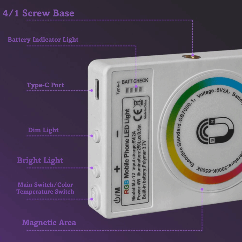 Pocket Size Magnetic LED Fill  - đánh giá và giá Beauty Makeup Light