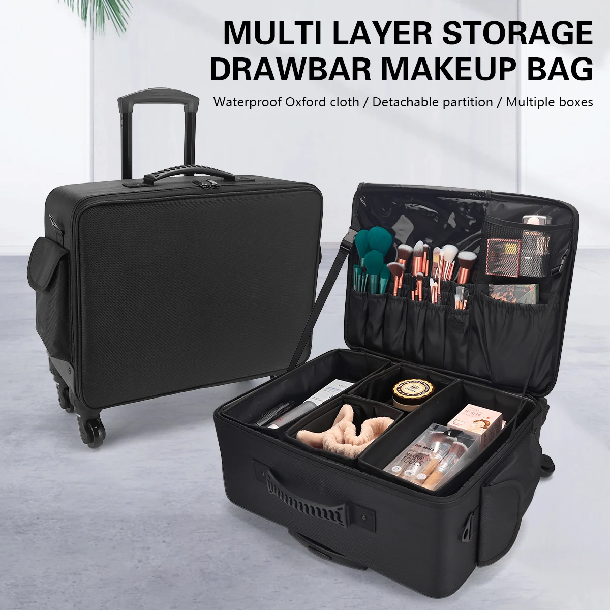 Professional Barber Trolley Ca - đánh giá và giá Beauty Makeup Box Set
