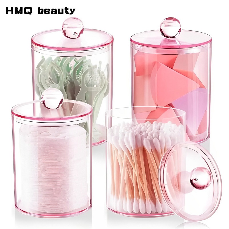 Transparent Cotton Swab Storag - đánh giá và giá Beauty Makeup Organizer