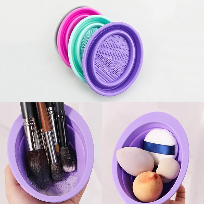 Soft Silicone Makeup Brush Cle - đánh giá và giá Beauty Makeup Organizer