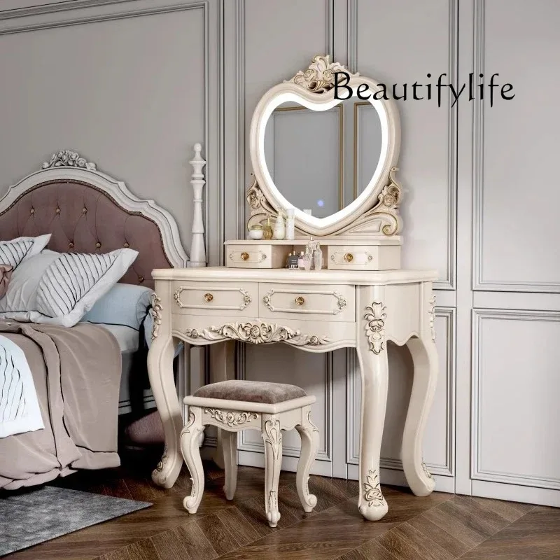 L Make Up Wooden Vanity Table  - đánh giá và giá Beauty Makeup Table