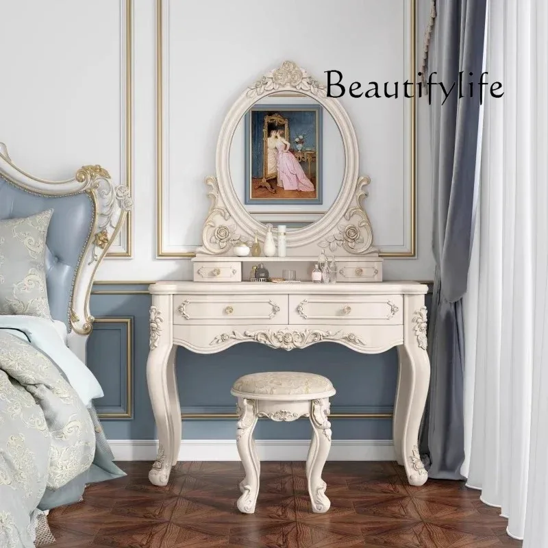 L Make Up Wooden Vanity Table  - đánh giá và giá Beauty Makeup Table