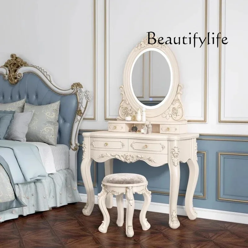 L Make Up Wooden Vanity Table  - đánh giá và giá Beauty Makeup Table
