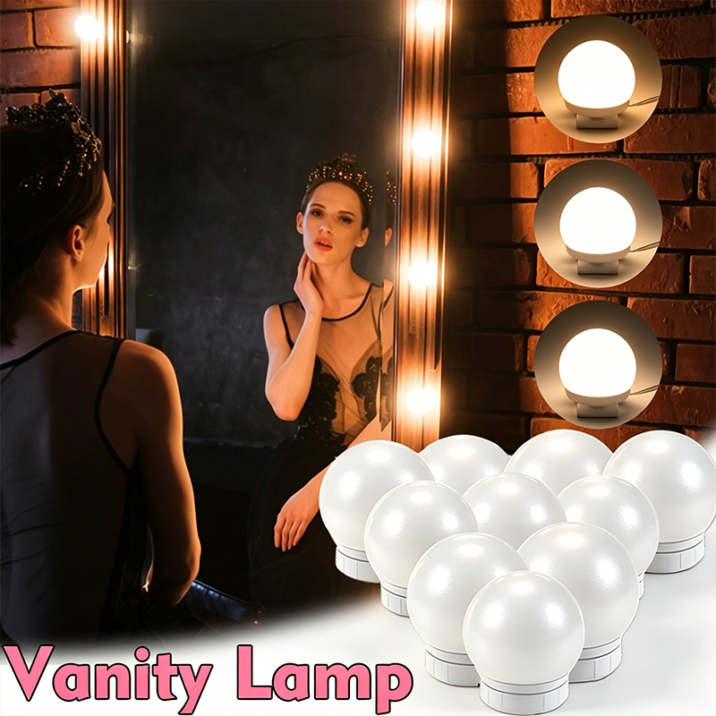 10 LED Vanity Mirror Light Bul - đánh giá và giá Beauty Makeup Light