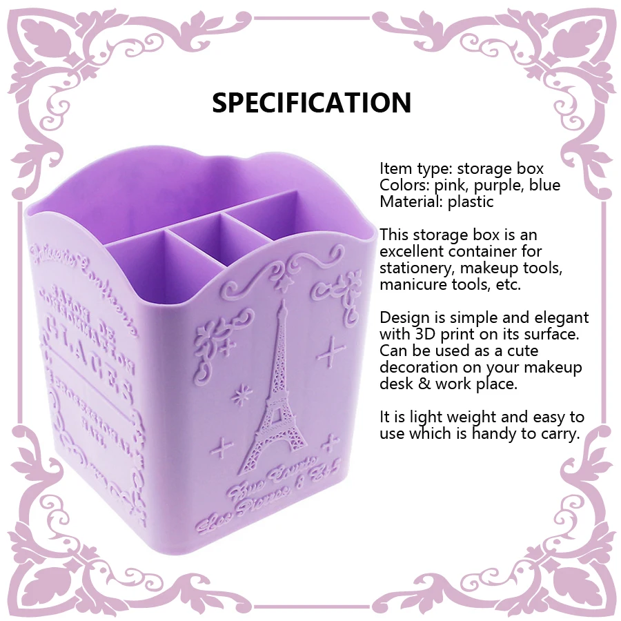 4-Compartment Nail Art Brush H - đánh giá và giá Beauty Makeup Products