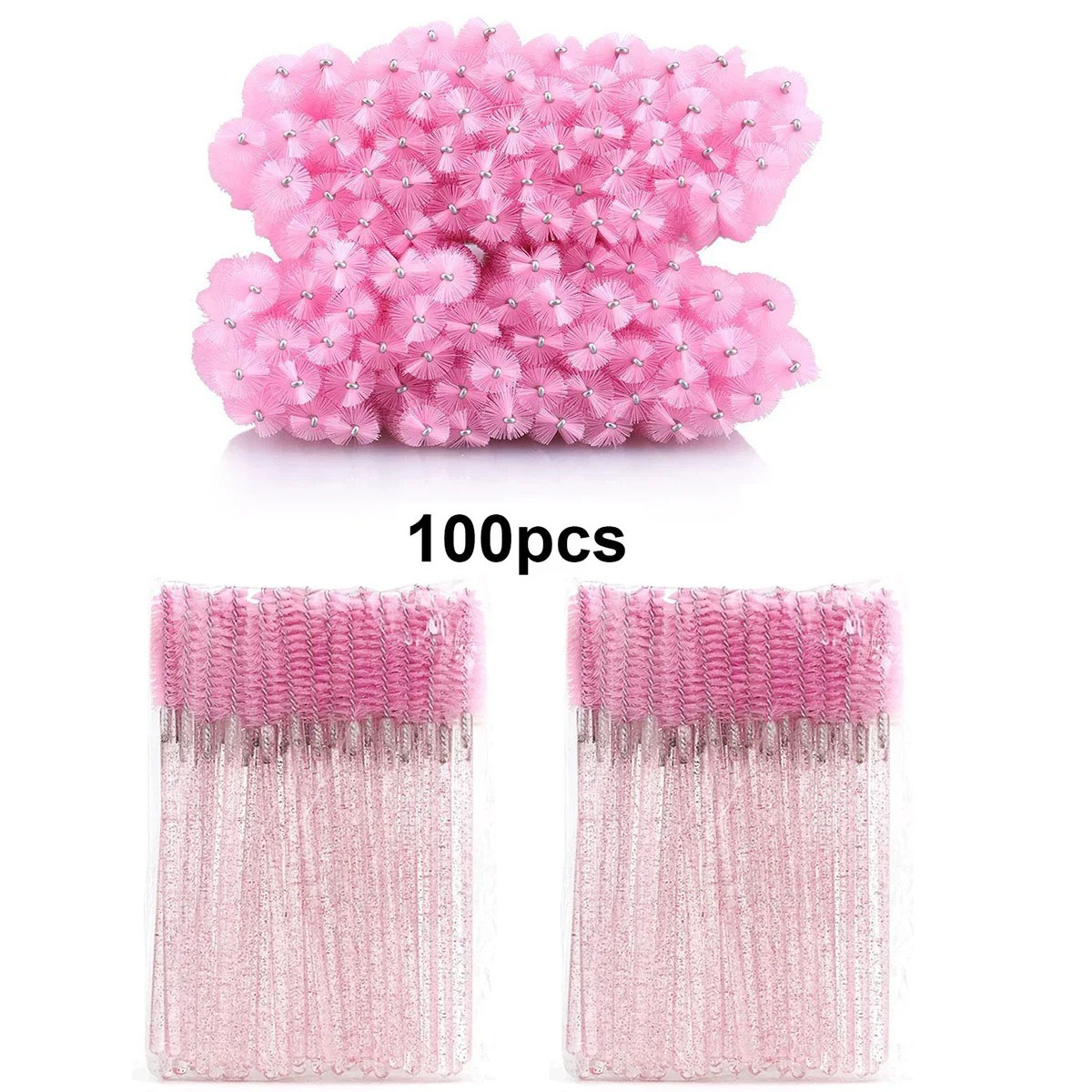 100pcs Disposable Eyelash Brus - đánh giá và giá Beauty Makeup Products