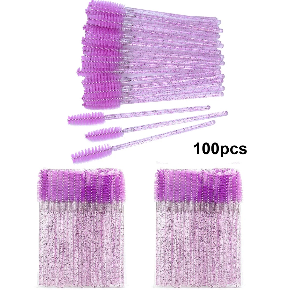 100pcs Disposable Eyelash Brus - đánh giá và giá Beauty Makeup Products