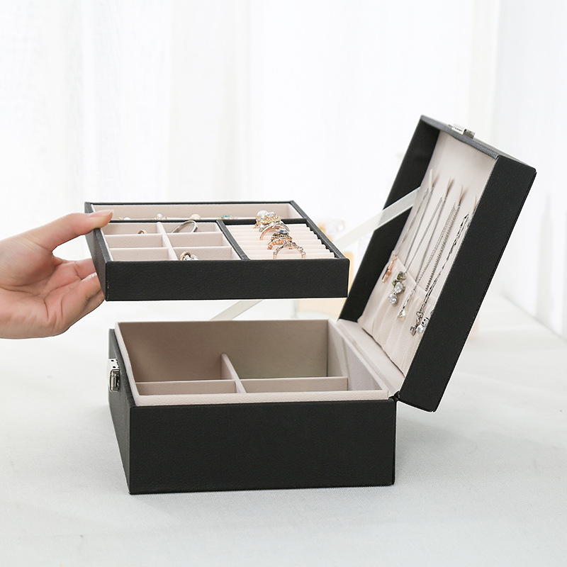 PU Leather Jewelry Storage Org - đánh giá và giá Beauty Makeup Box Set