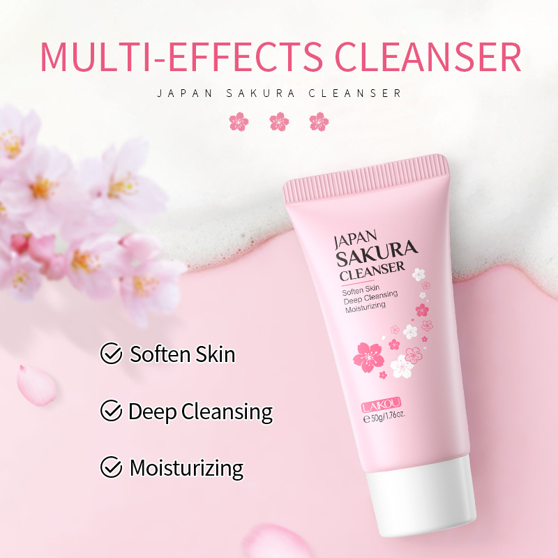 Japan Sakura Facial Cleaner Ko - đánh giá và giá Beauty Makeup Cream
