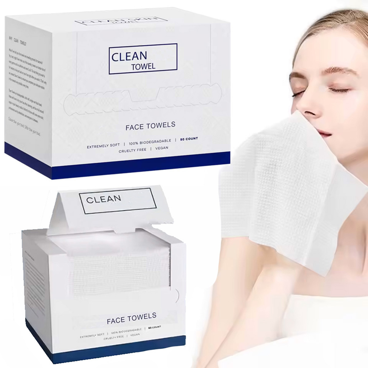 50Pcs/Box Disposable Face Towe - đánh giá và giá Beauty Makeup Organizer