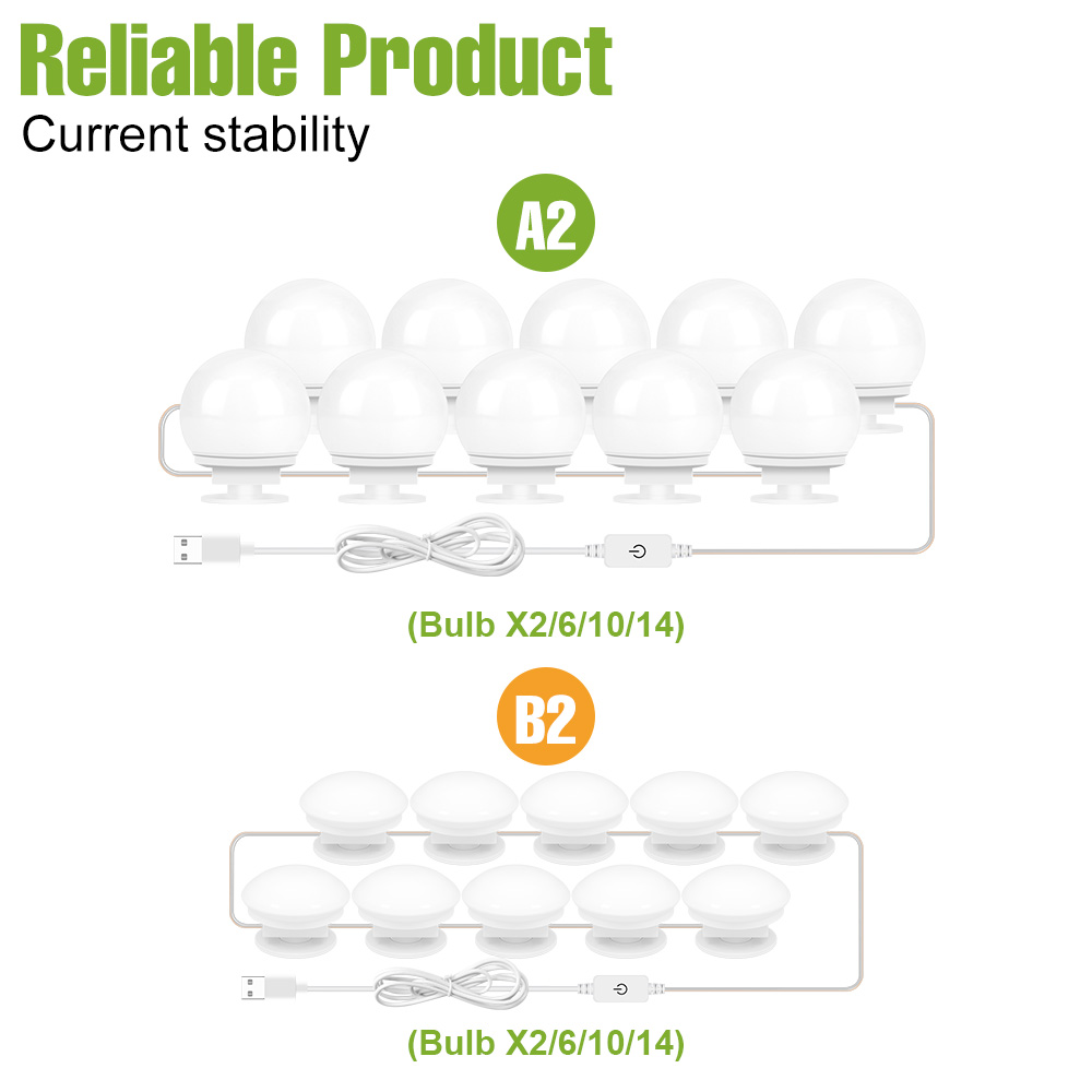 LED Makeup Mirror Light 5V Dim - đánh giá và giá Beauty Makeup Table