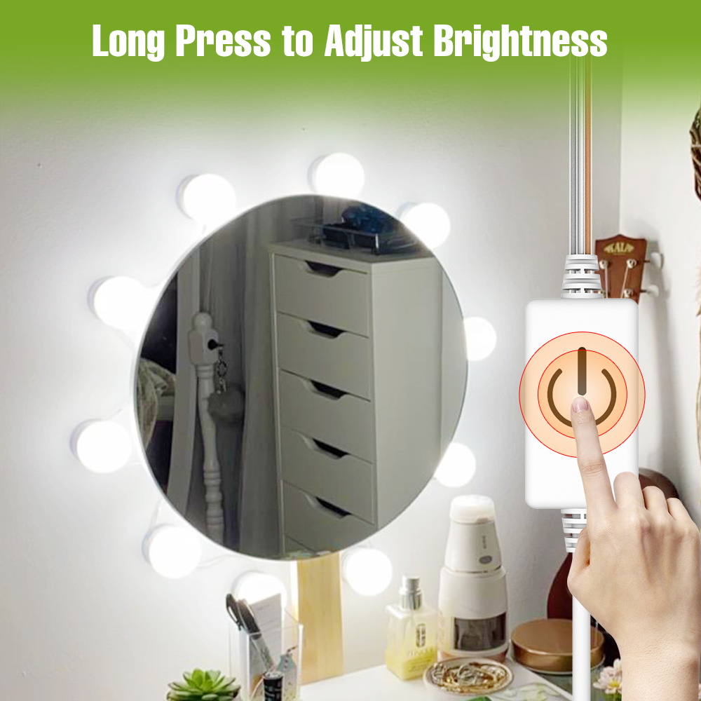 LED Makeup Mirror Light 5V Dim - đánh giá và giá Beauty Makeup Table