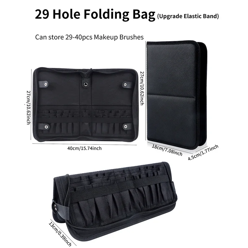 29/23 Holes Foldable Makeup Br - đánh giá và giá Beauty Makeup Women