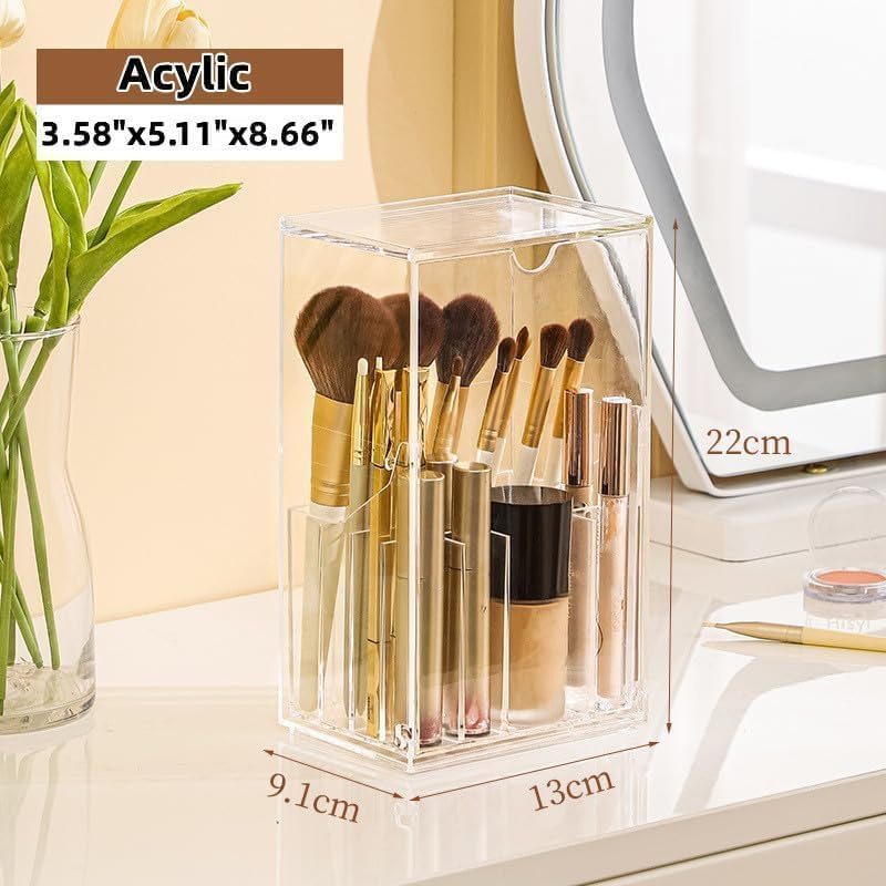 Makeup Brush Holder Organizer  - đánh giá và giá Beauty Makeup Organizer